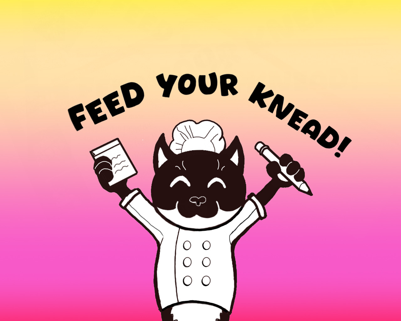 cartoon cat chef